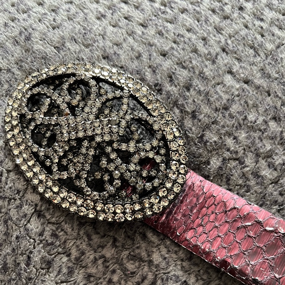 Vintage ORCIANI crystal buckle and Python belt. Size 95 - Picture 7 of 8